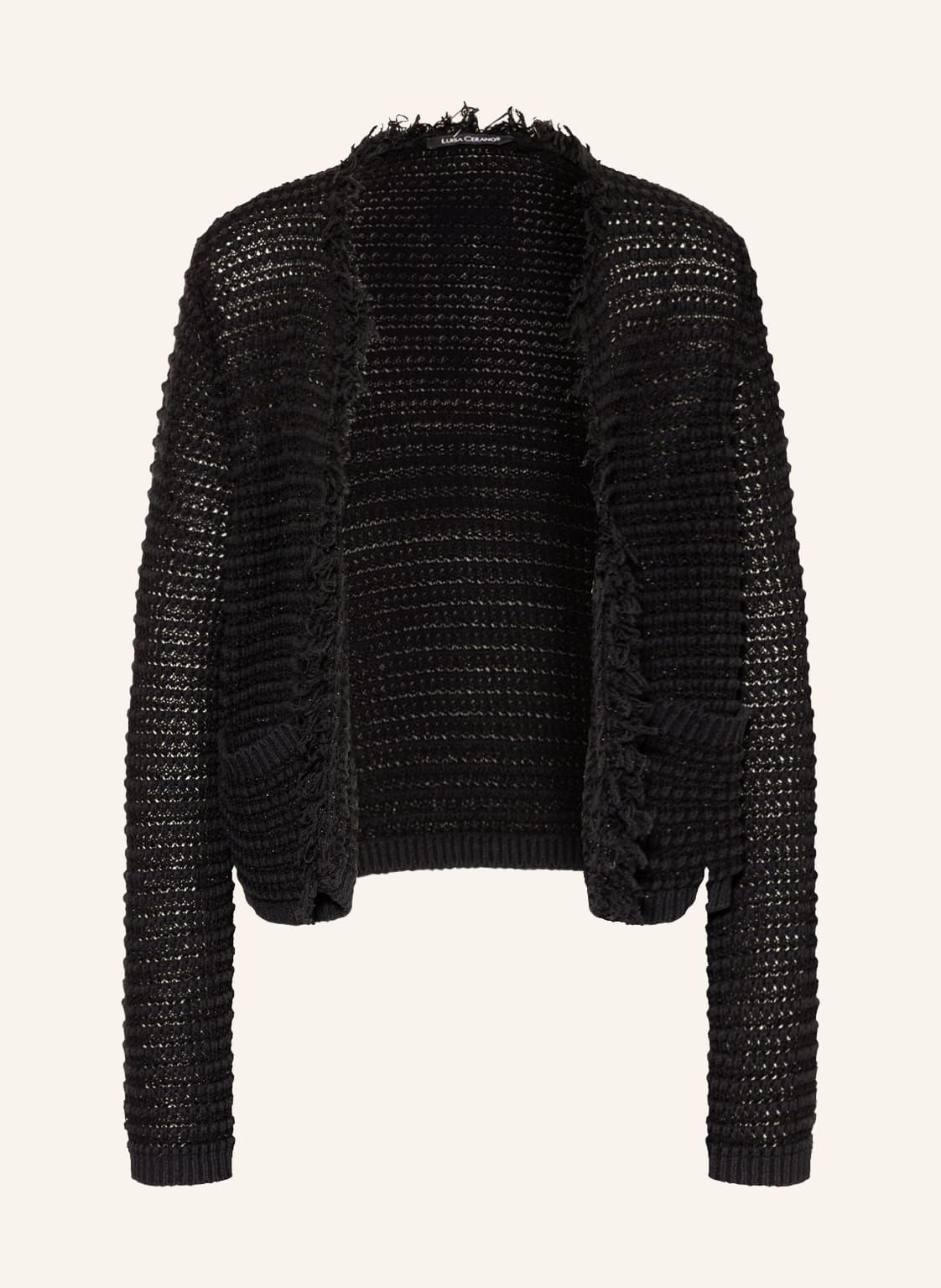 Image of Luisa Cerano Strickhülle Mit Glitzergarn schwarz