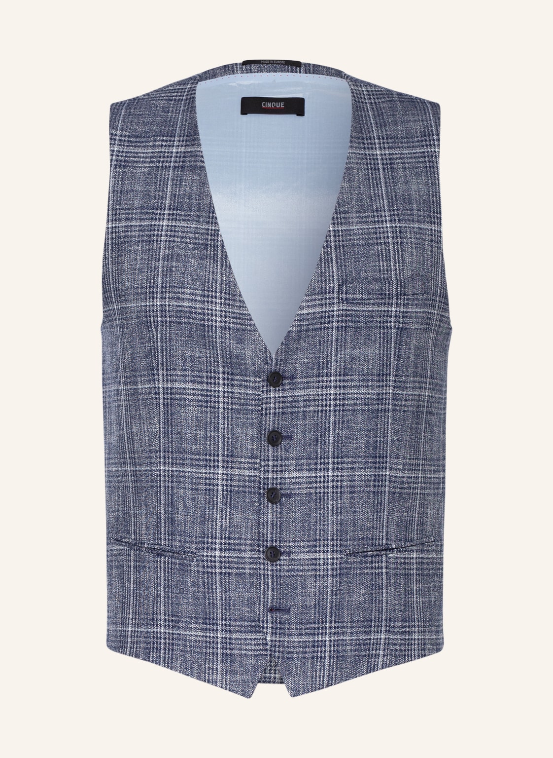 Image of Cinque Anzugweste Civitra Extra Slim Fit blau