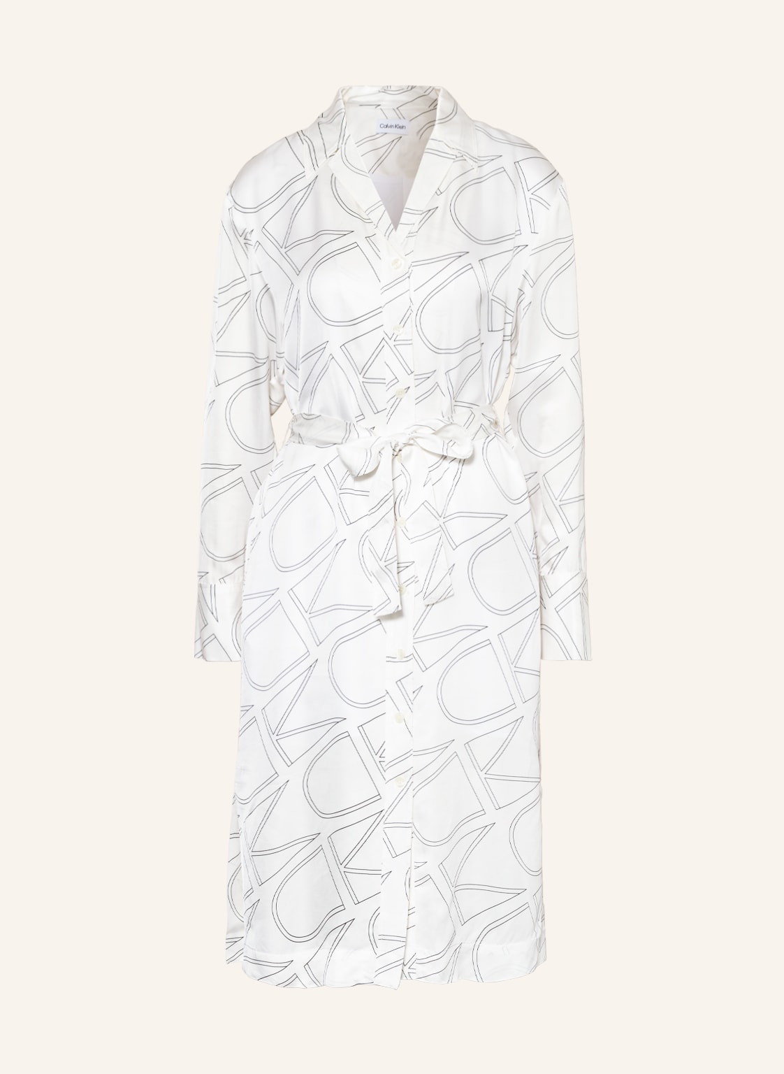 Image of Calvin Klein Hemdblusenkleid weiss