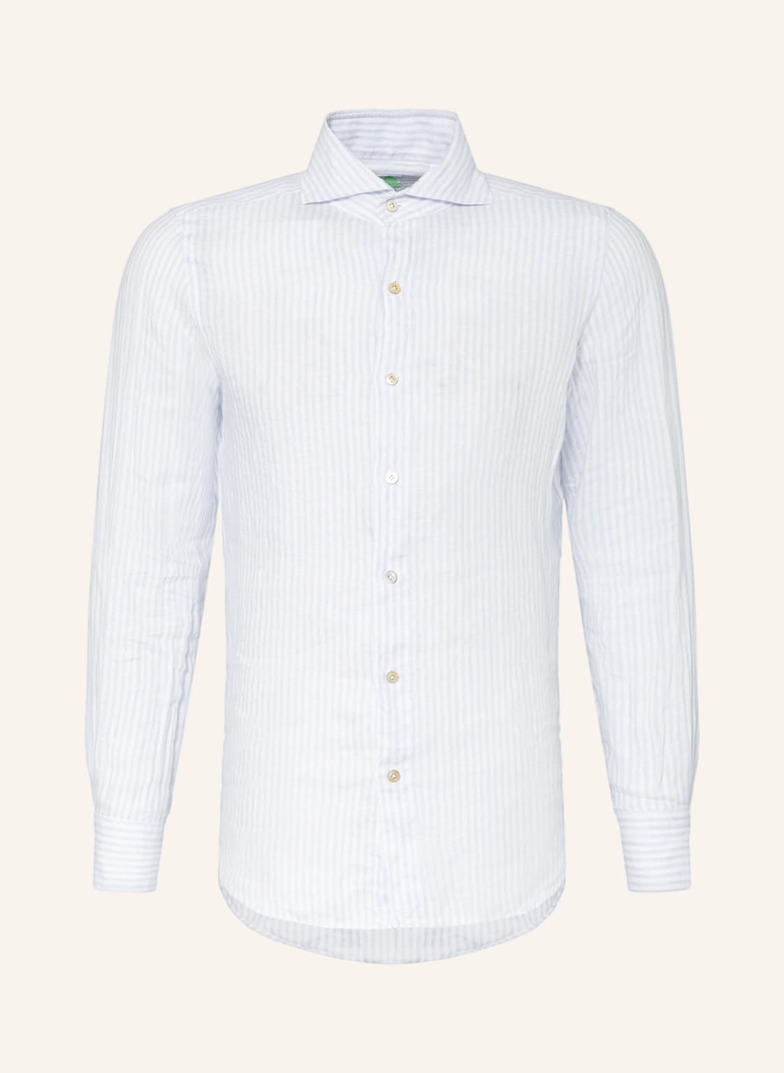 Image of Finamore 1925 Leinenhemd Tokyo Regular Fit blau