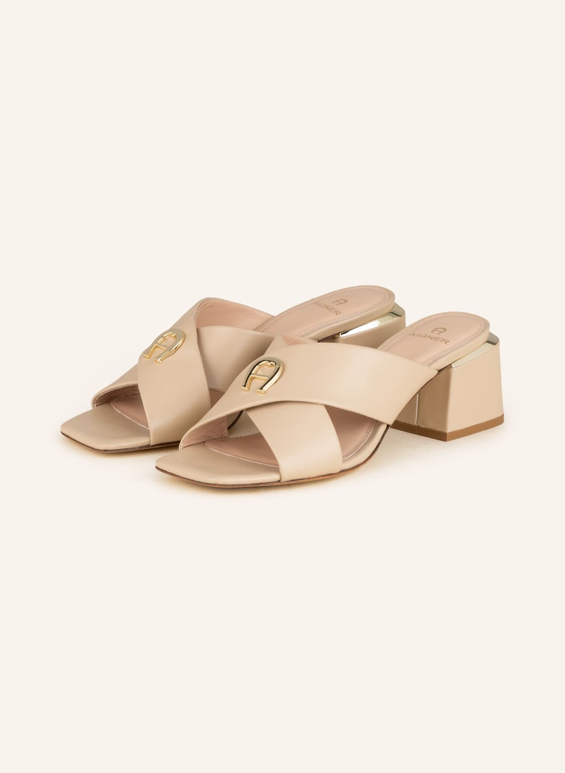 Image of Aigner Mules Hannah beige