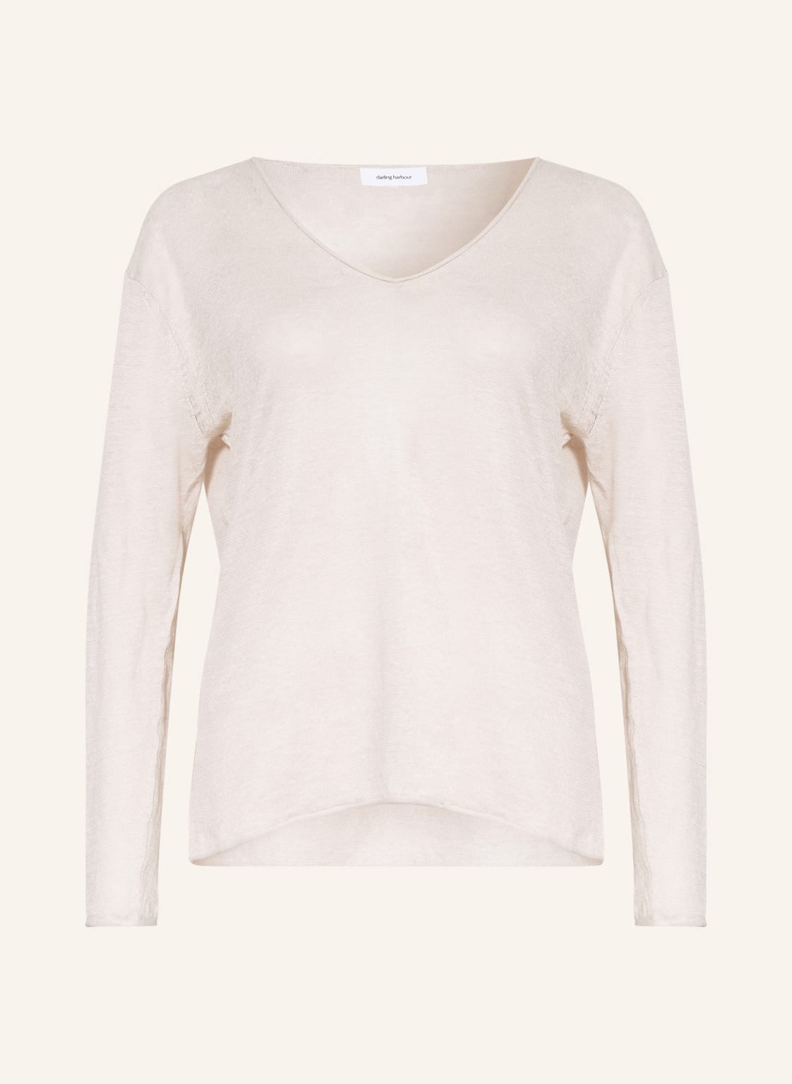 Image of Darling Harbour Leinenpullover beige