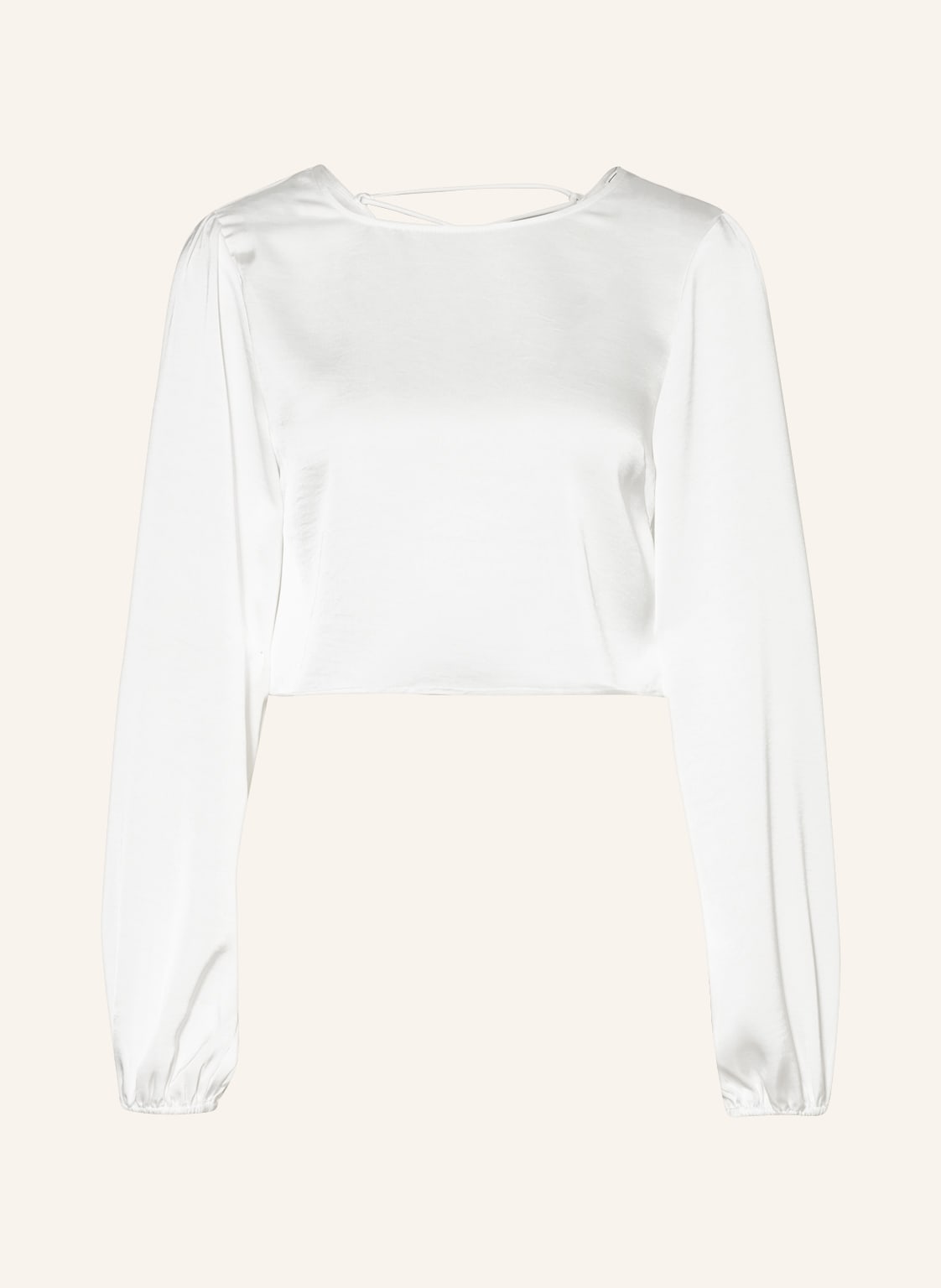 Image of Neo Noir Cropped-Blusenshirt Aura weiss