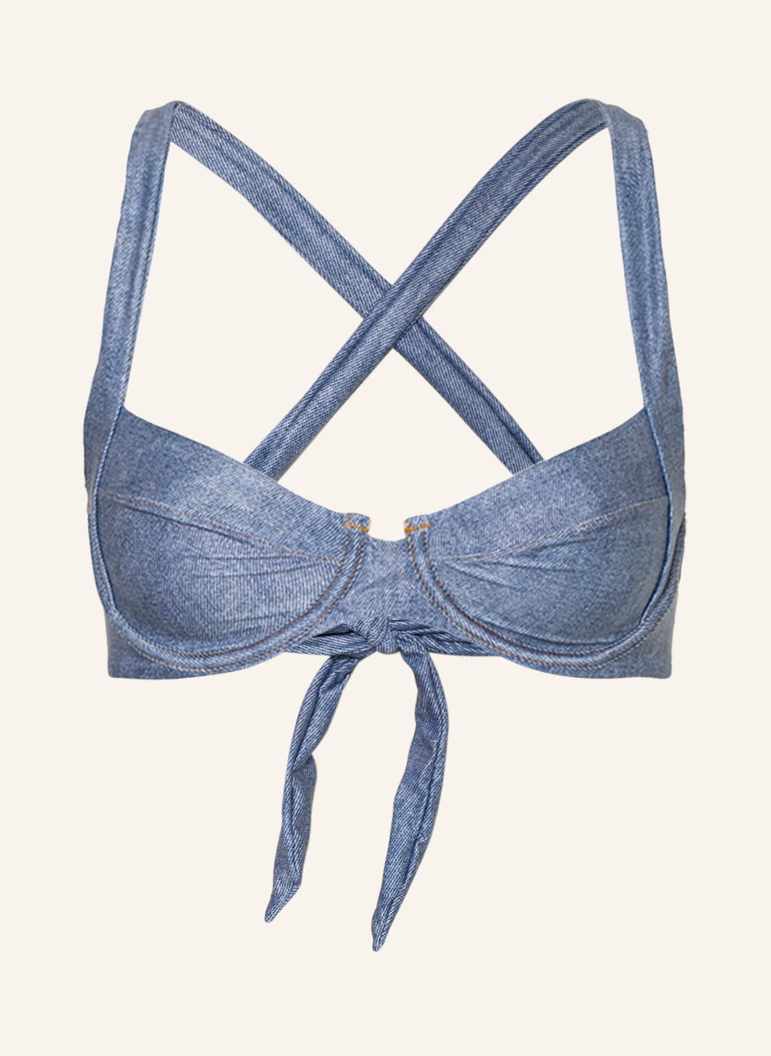 Image of Pilyq Bügel-Bikini-Top Perla blau