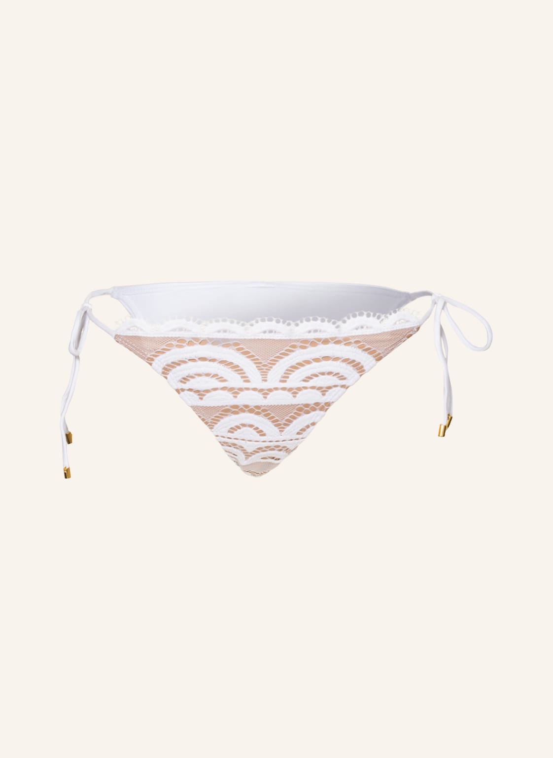 Image of Pilyq Triangel-Bikini-Hose Lace Tie Teeny weiss