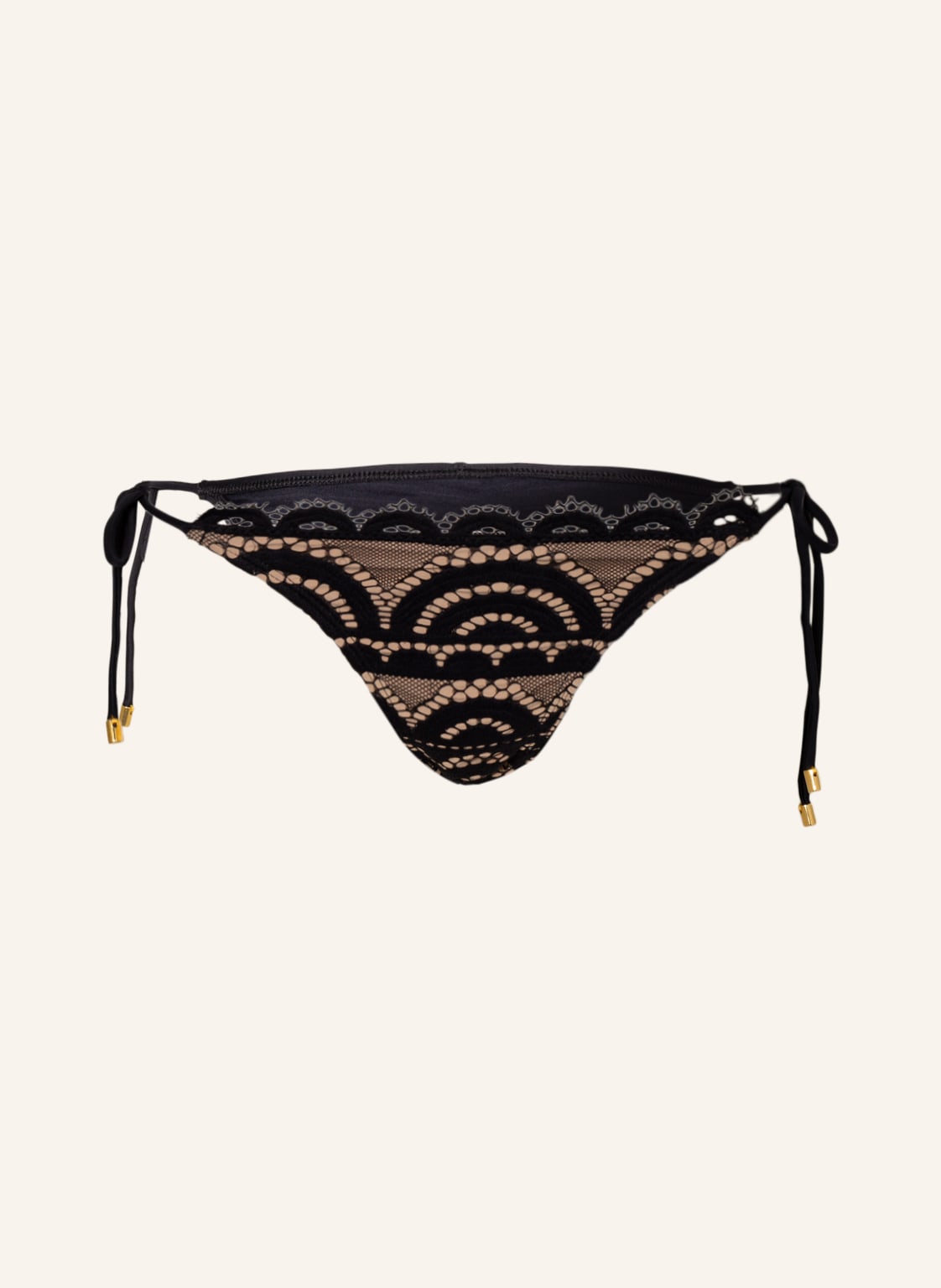 Image of Pilyq Triangel-Bikini-Hose Lace Tie Teeny schwarz