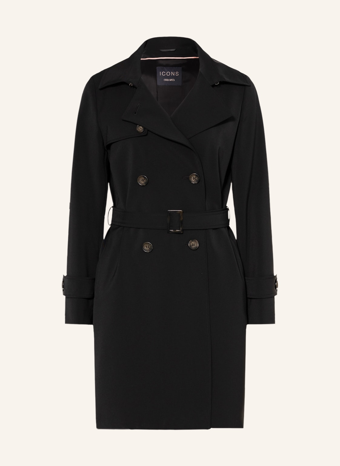 Image of Icons Cinzia Rocca Trenchcoat schwarz