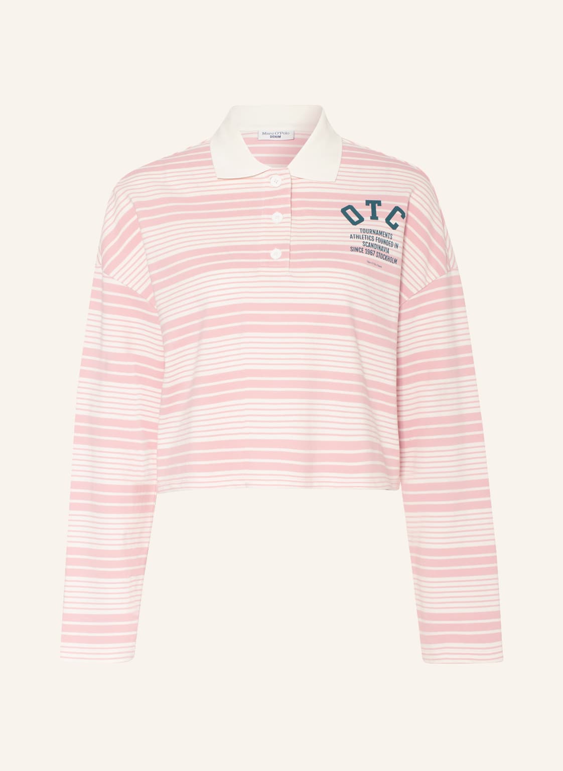 Image of Marc O'polo Denim Piqué-Poloshirt rosa