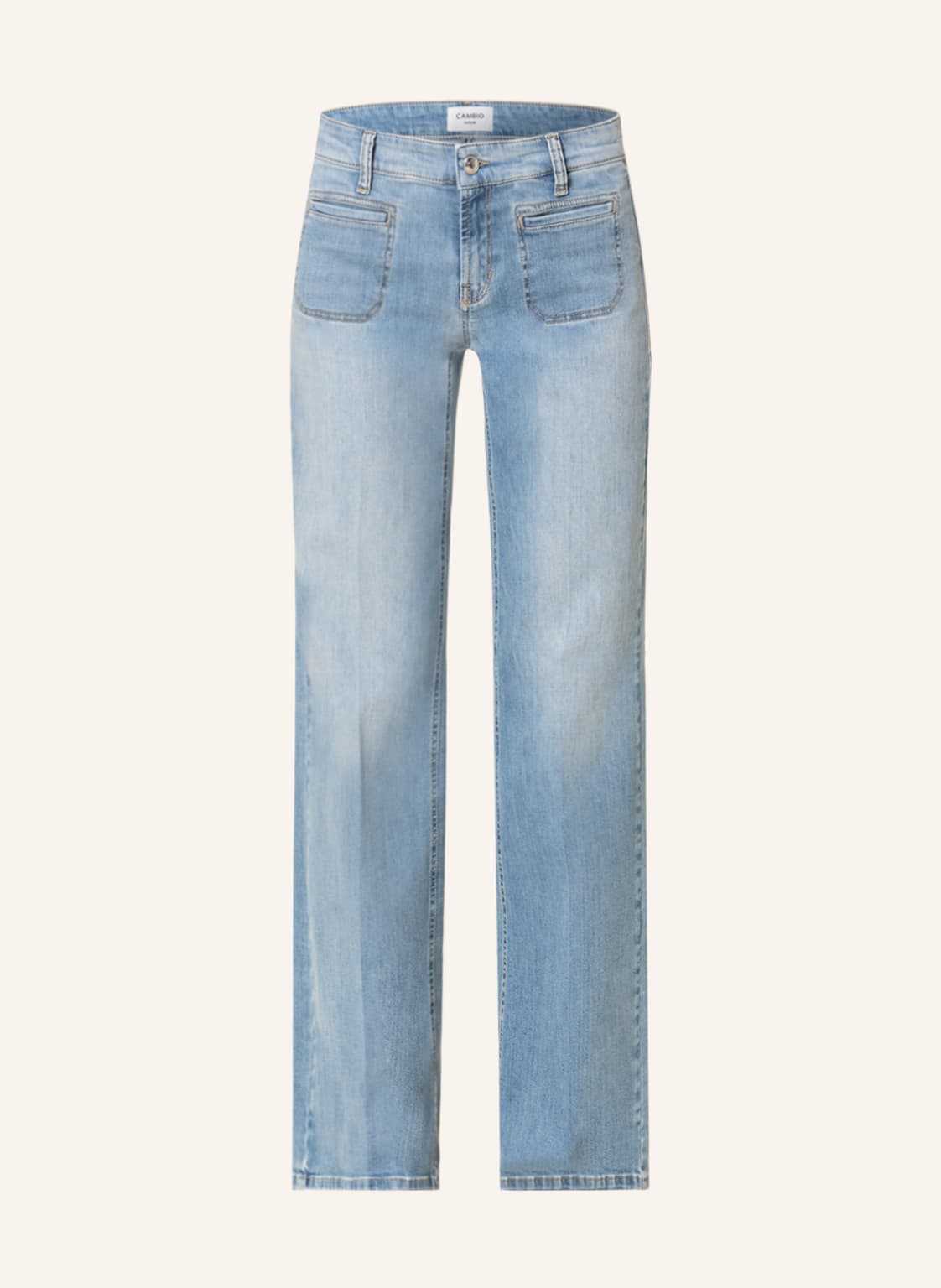 Image of Cambio Flared Jeans Tess blau