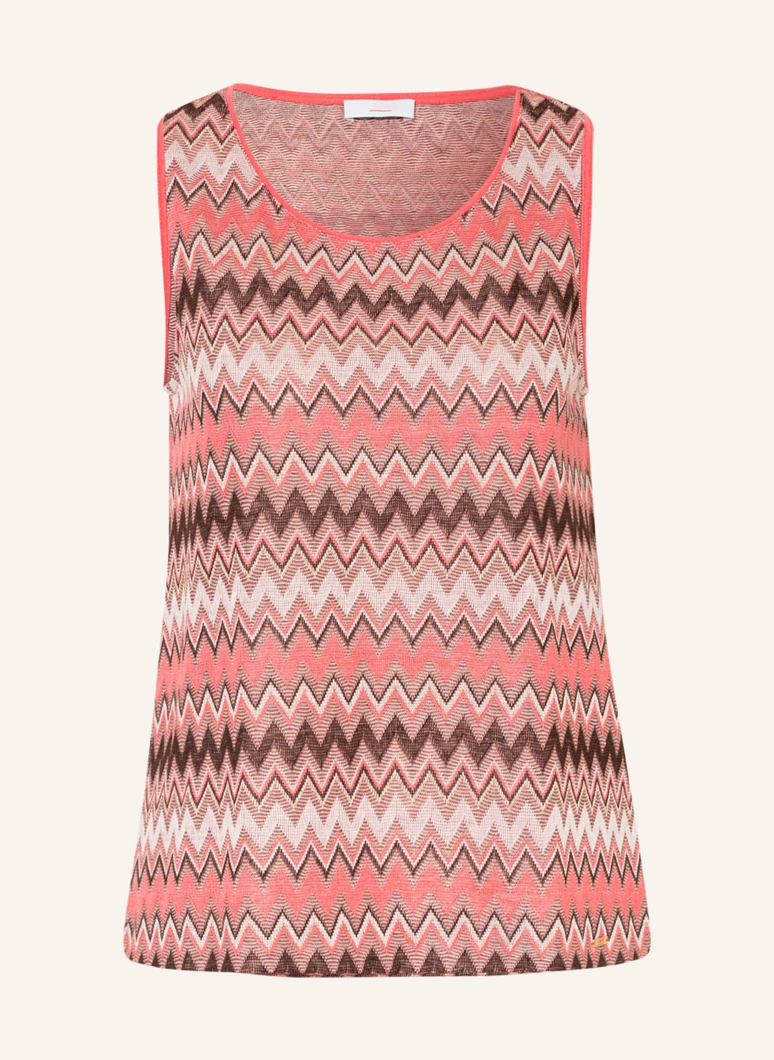 Image of Cinque Stricktop Cizoe Mit Glanzgarn rosa