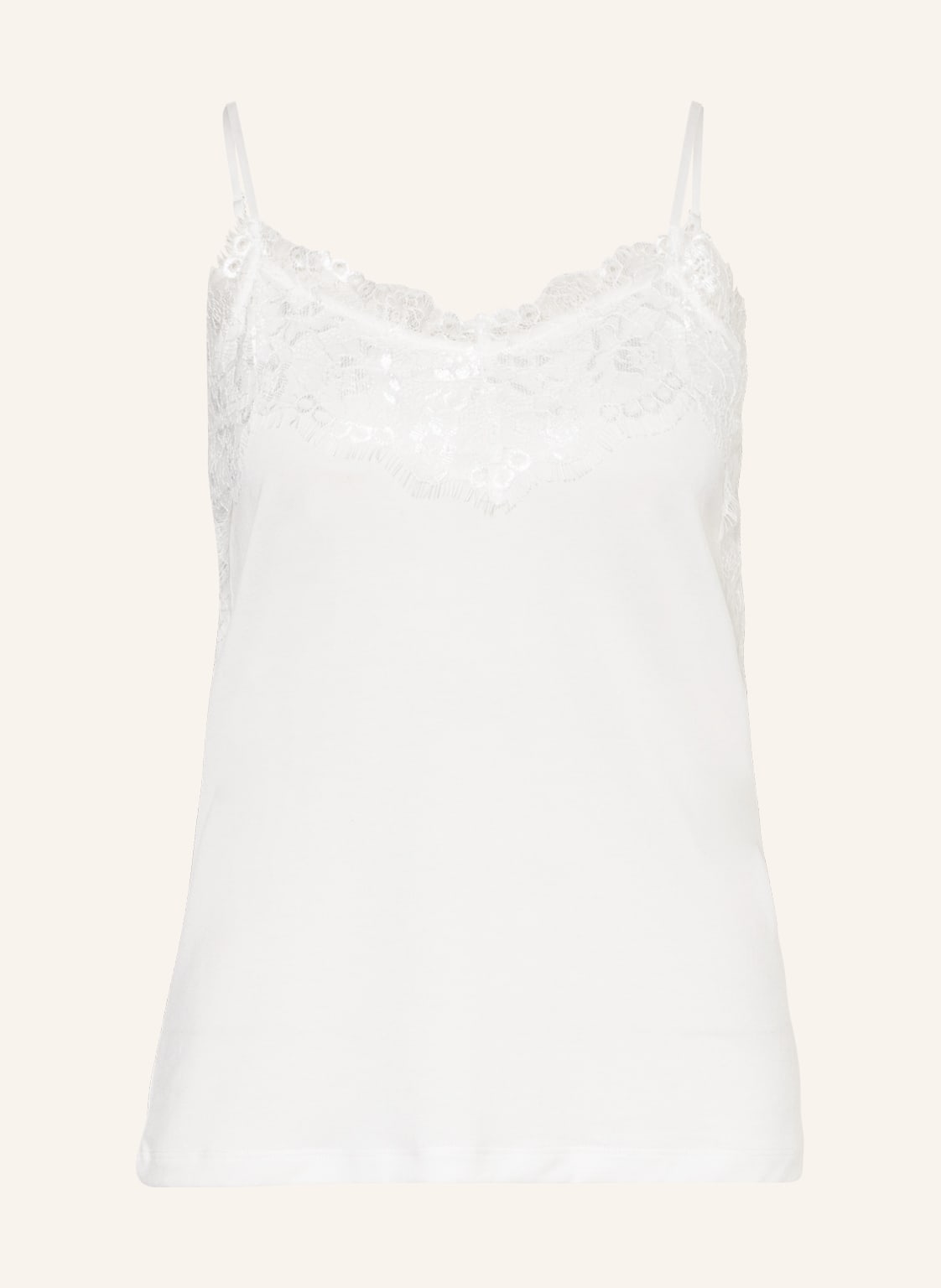 Image of Ichi Top Ihlike Mit Spitze weiss