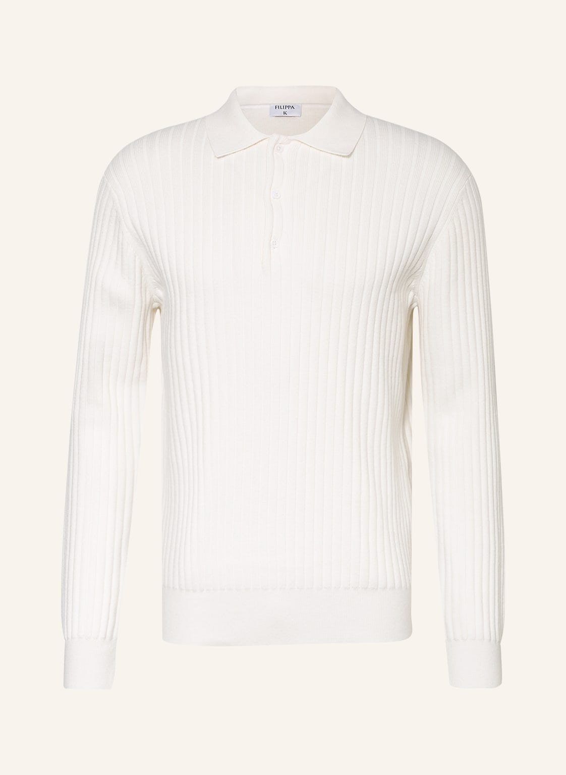 Image of Filippa K Strick-Poloshirt weiss
