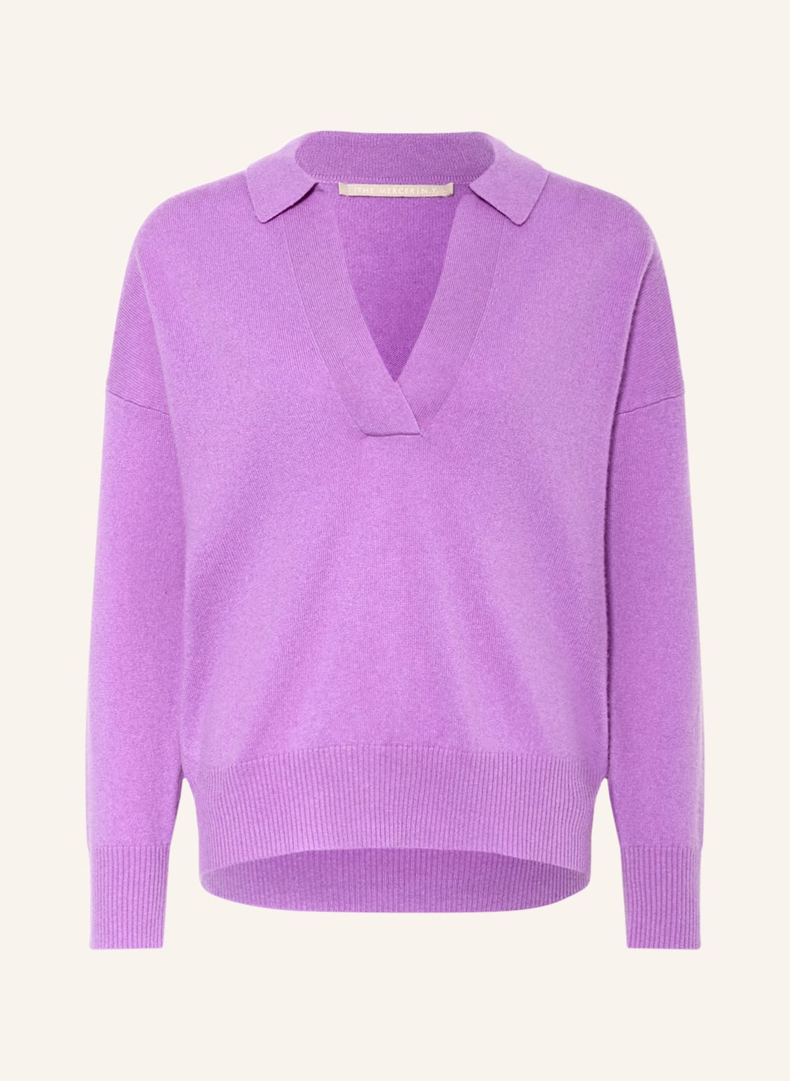 Image of (The Mercer) N.Y. Cashmere-Pullover violett