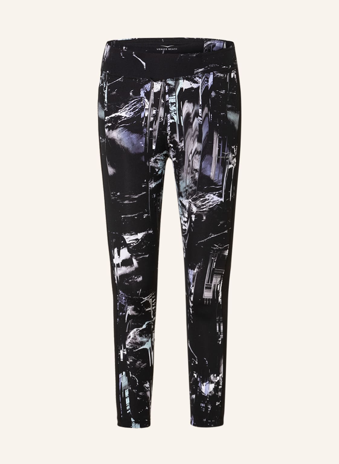 Image of Venice Beach Tights Memphis Mit Mesh schwarz