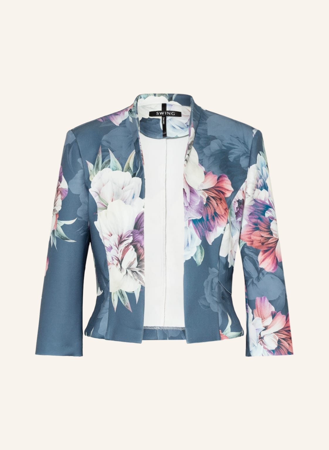 Image of Swing Kastenjacke Mit 3/4-Arm blau