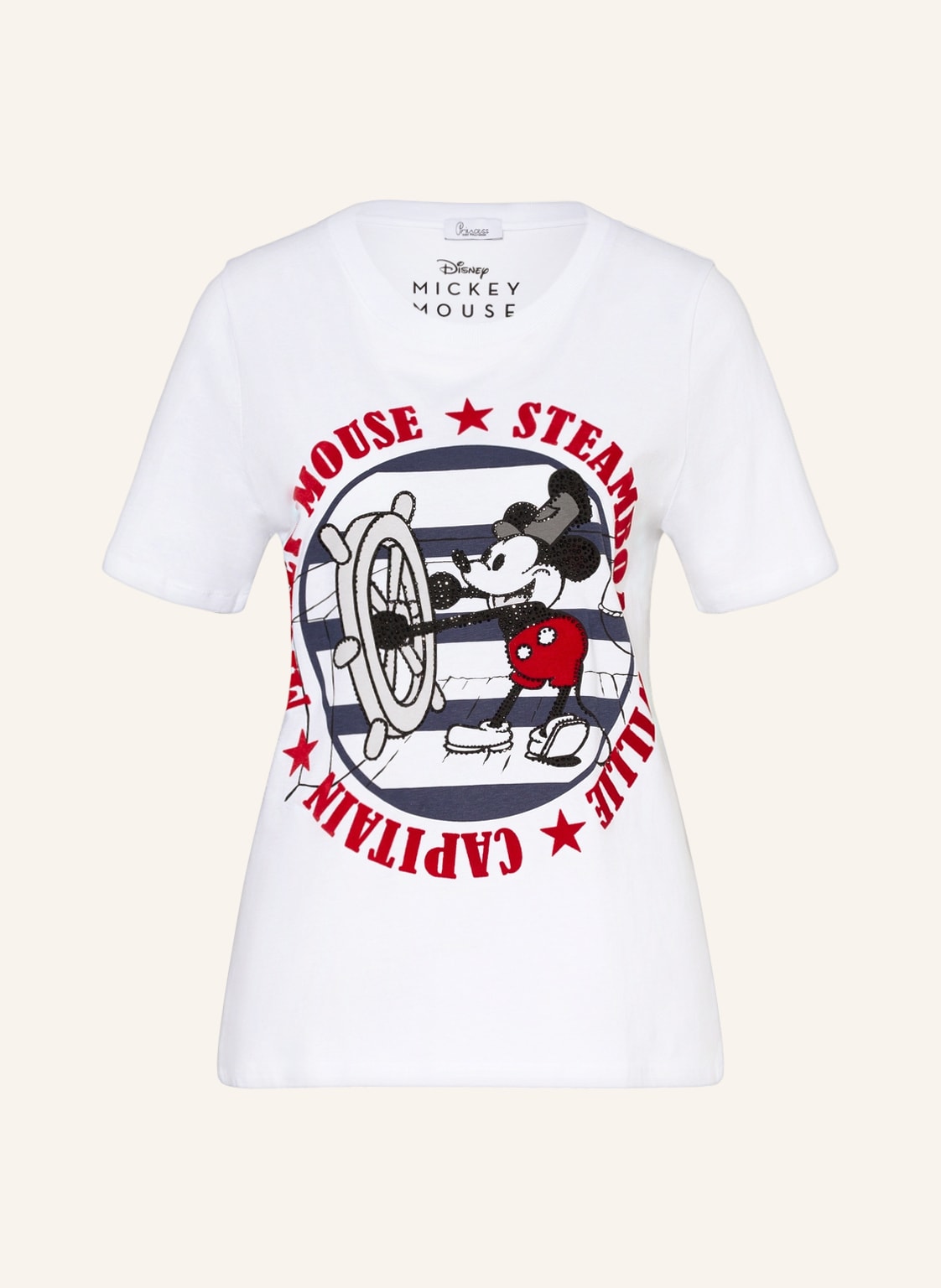 Image of Princess Goes Hollywood T-Shirt Mit Schmucksteinen weiss
