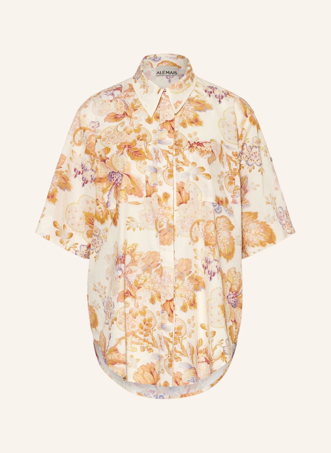 Image of Alémais Oversized-Hemdbluse Philomena beige