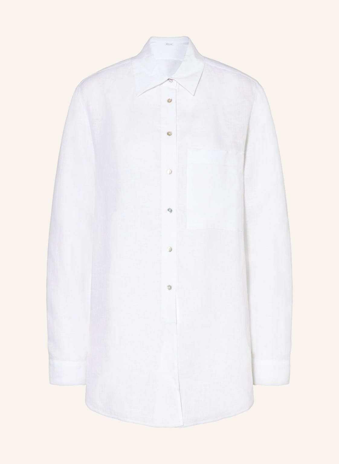 Image of Mrs & Hugs Hemdbluse Aus Leinen weiss