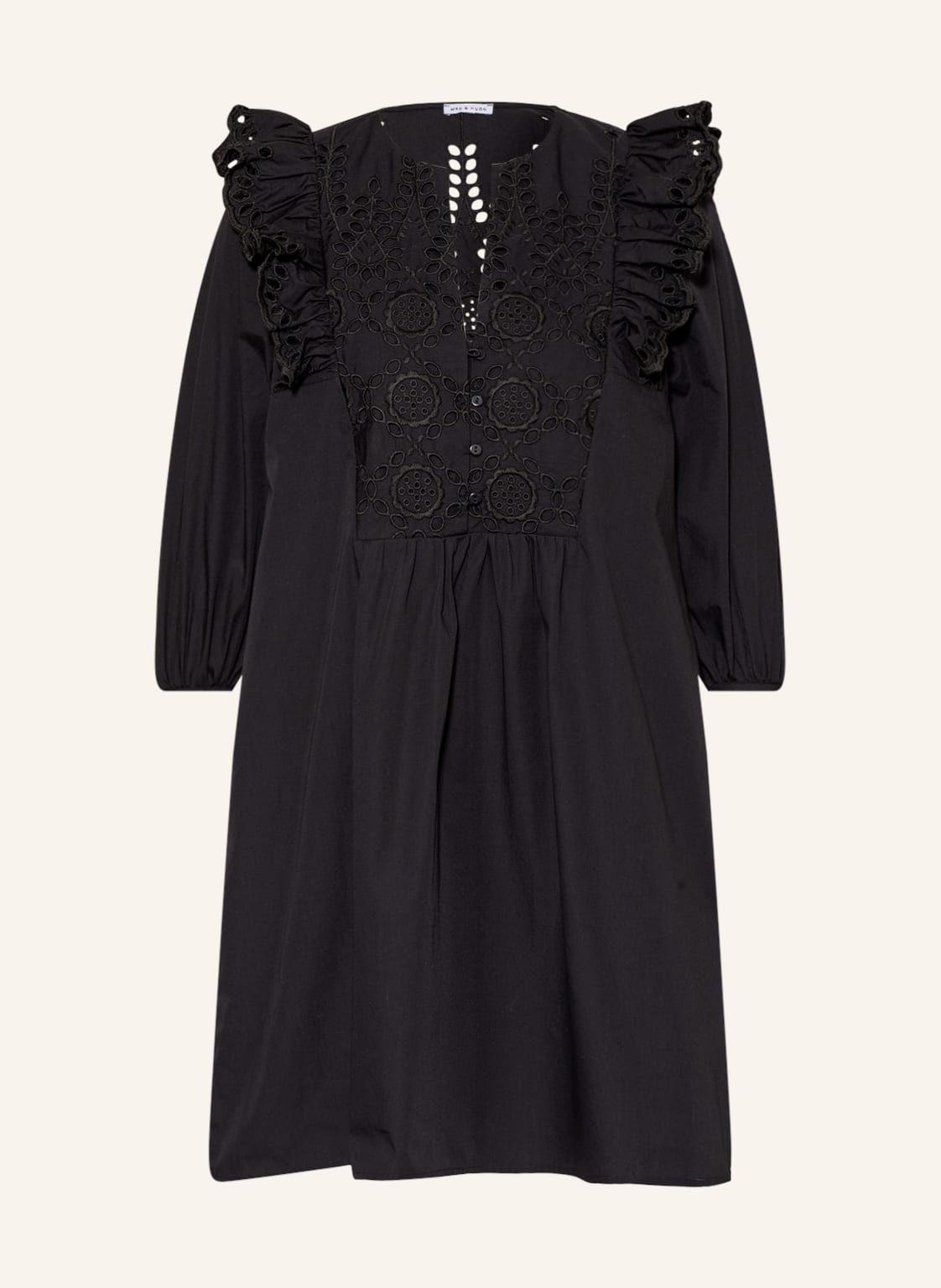 Image of Mrs & Hugs Kleid Mit Lochspitze schwarz