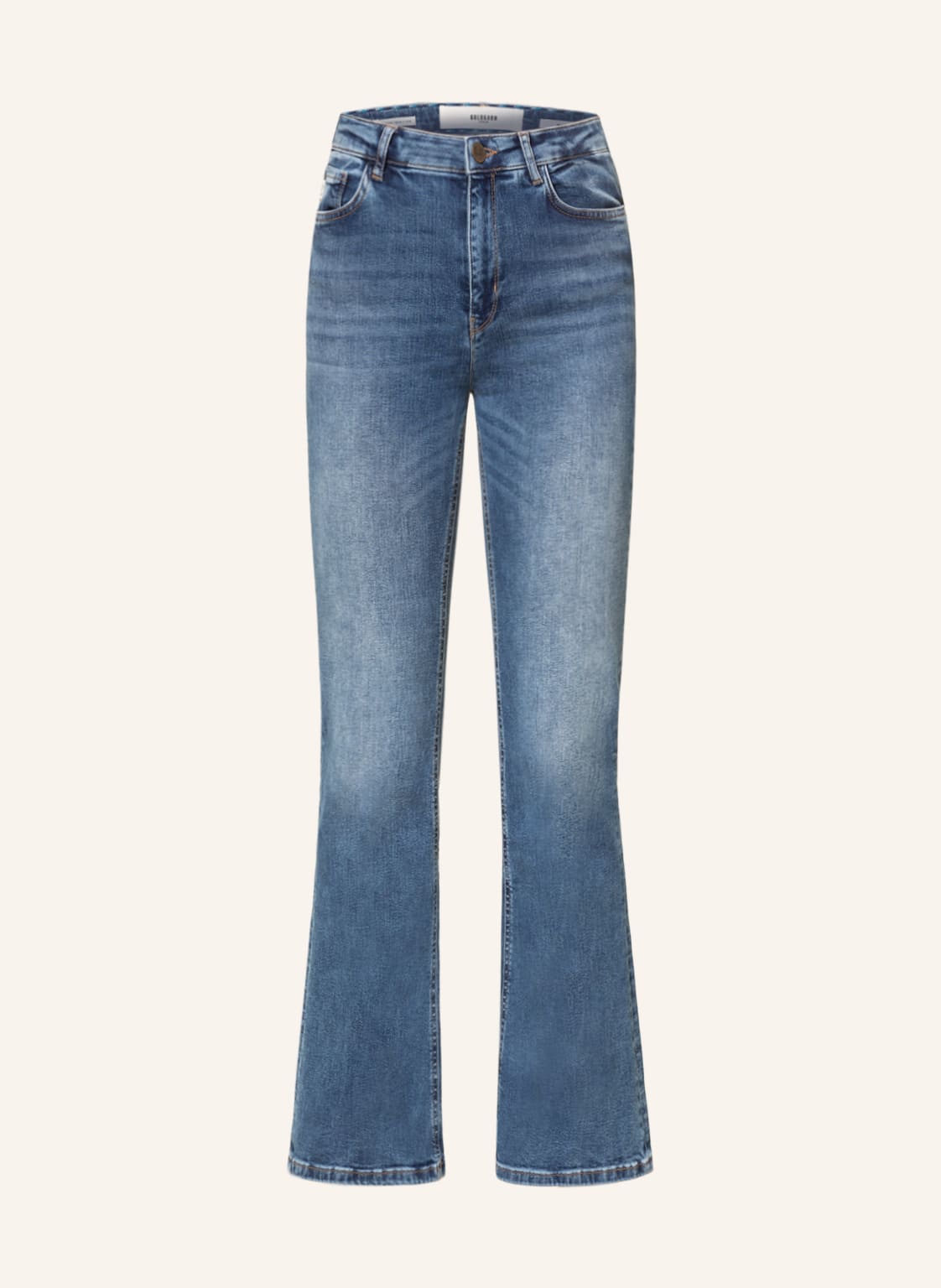 Image of Goldgarn Denim Flared Jeans Lindenhof blau