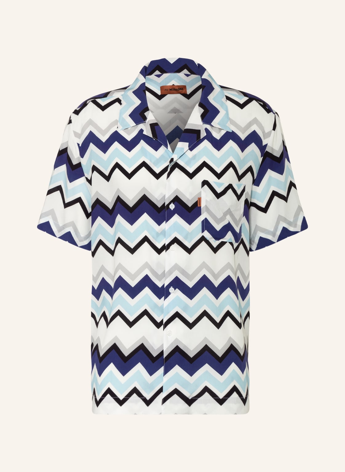 Image of Missoni Resorthemd Comfort Fit blau