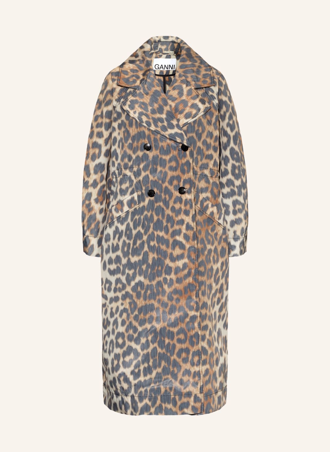 Image of Ganni Mantel braun