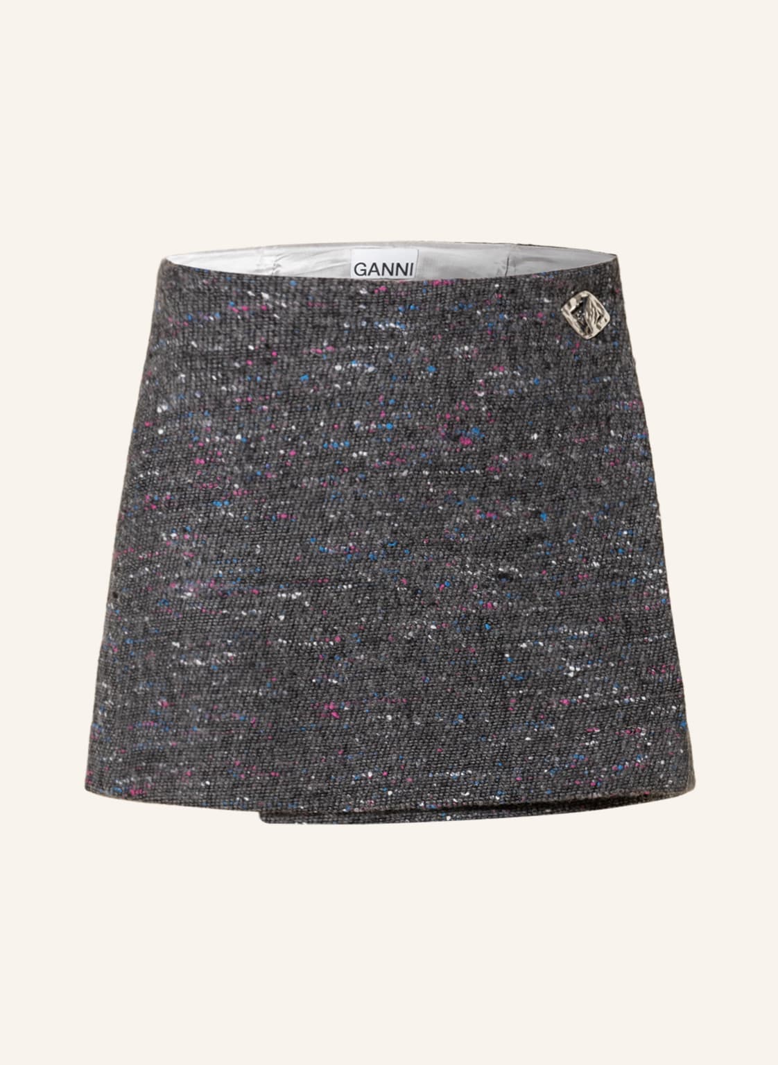 Image of Ganni Wickelrock grau