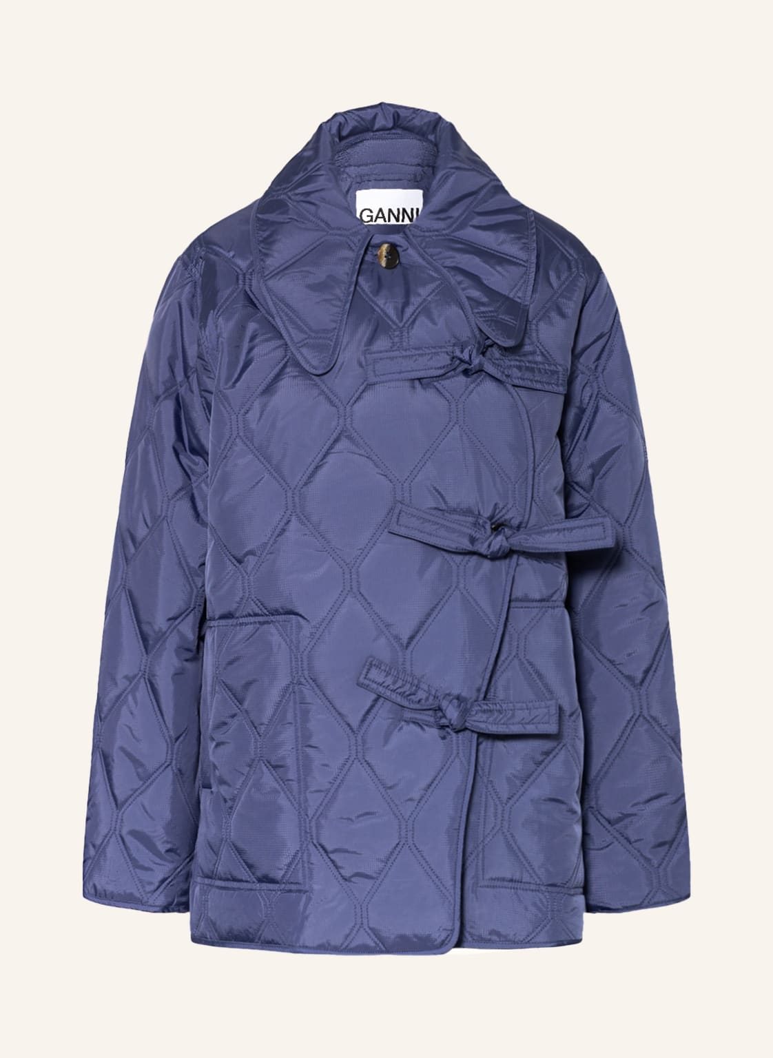 Image of Ganni Steppjacke blau