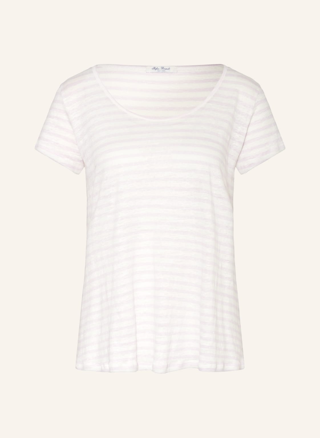 Image of Stefan Brandt T-Shirt Sienna Aus Leinen rosa