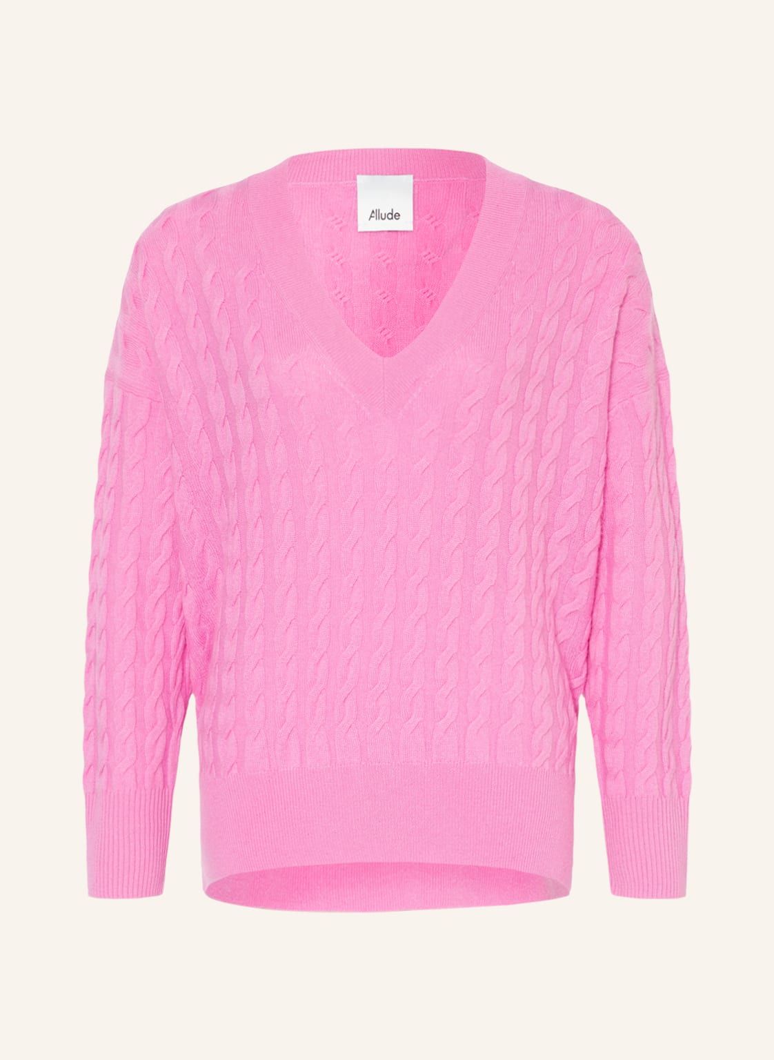 Image of Allude Oversized-Pullover Aus Cashmere pink