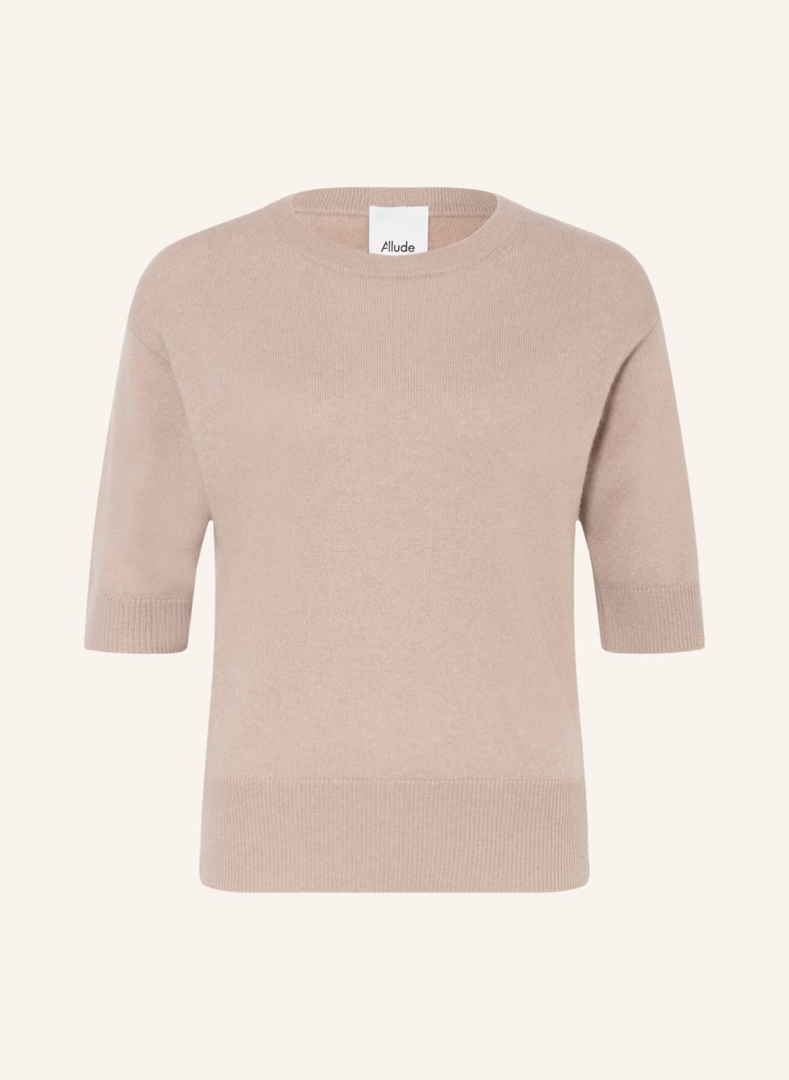 Image of Allude Pullover Mit Cashmere Und 3/4-Arm beige