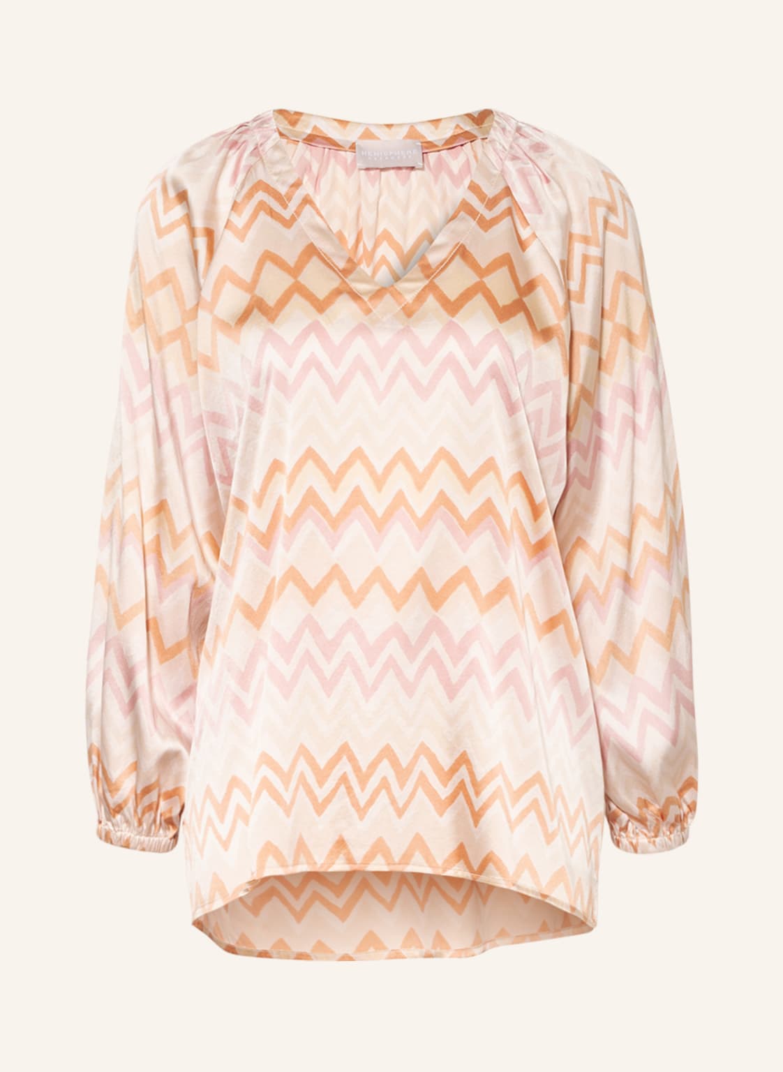 Image of Hemisphere Blusenshirt Foras Aus Seide rosa