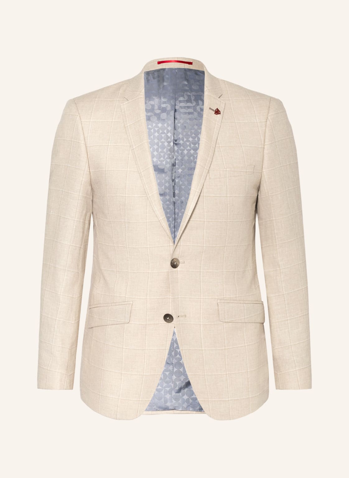 Image of Roy Robson Anzugsakko Slim Fit Mit Leinen beige