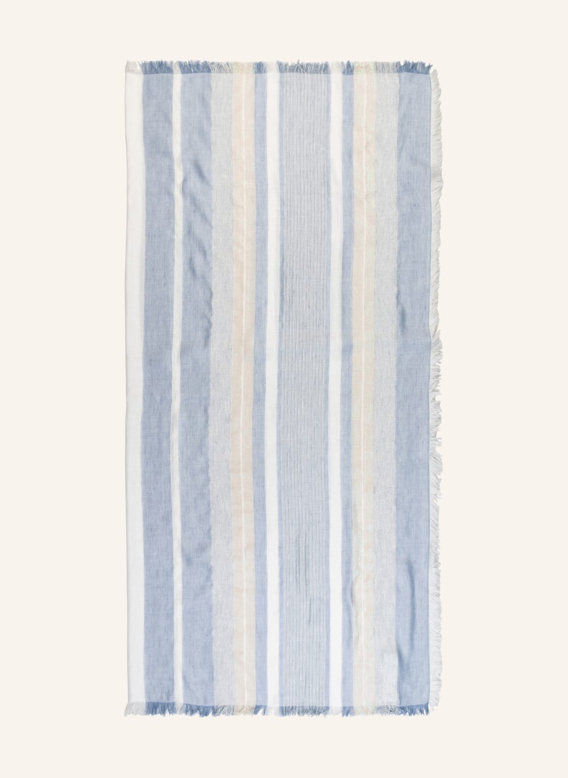 Image of Peserico Tuch Mit Leinen Und Glitzergarn blau