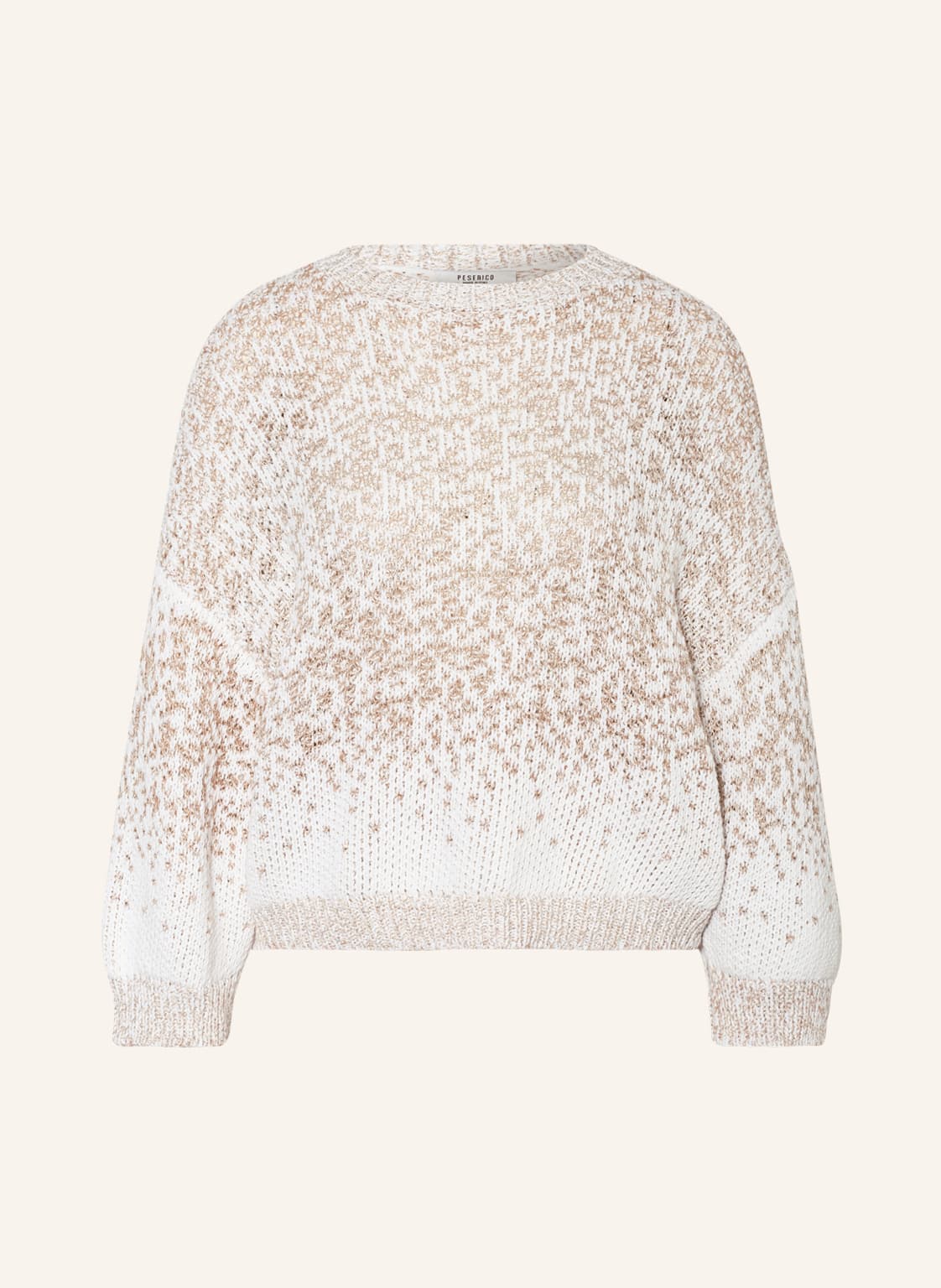 Image of Peserico Pullover Mit Glitzergarn beige