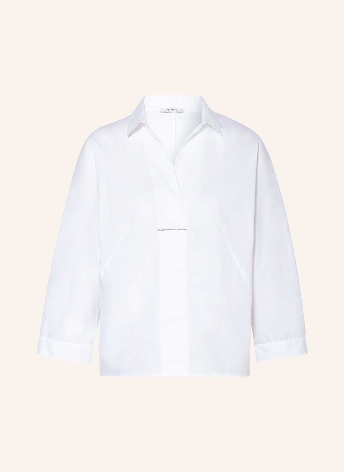 Image of Peserico Blusenshirt Mit Schmucksteinen weiss