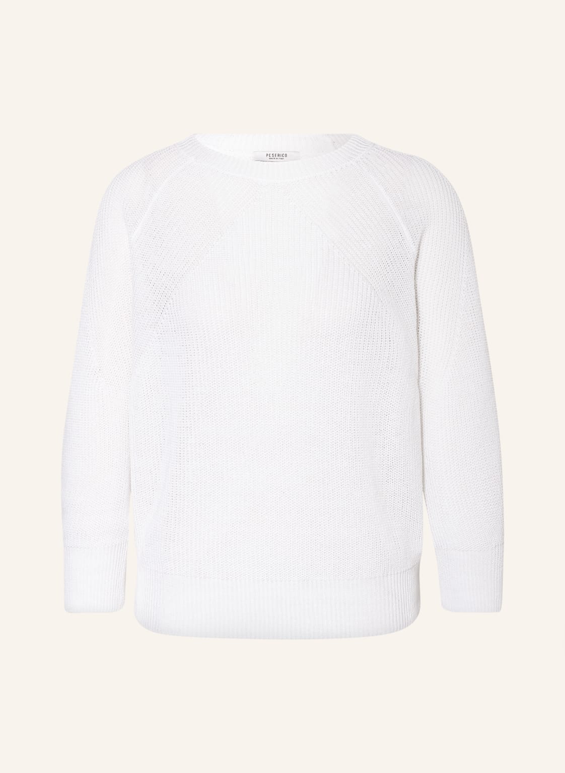 Image of Peserico Pullover Mit Leinen weiss