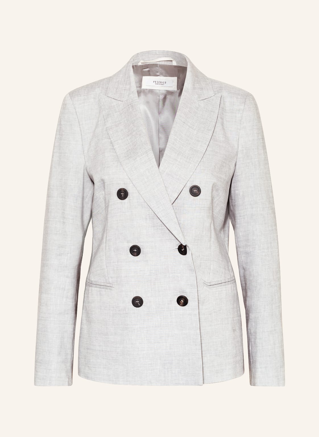Image of Peserico Blazer Mit Leinen grau