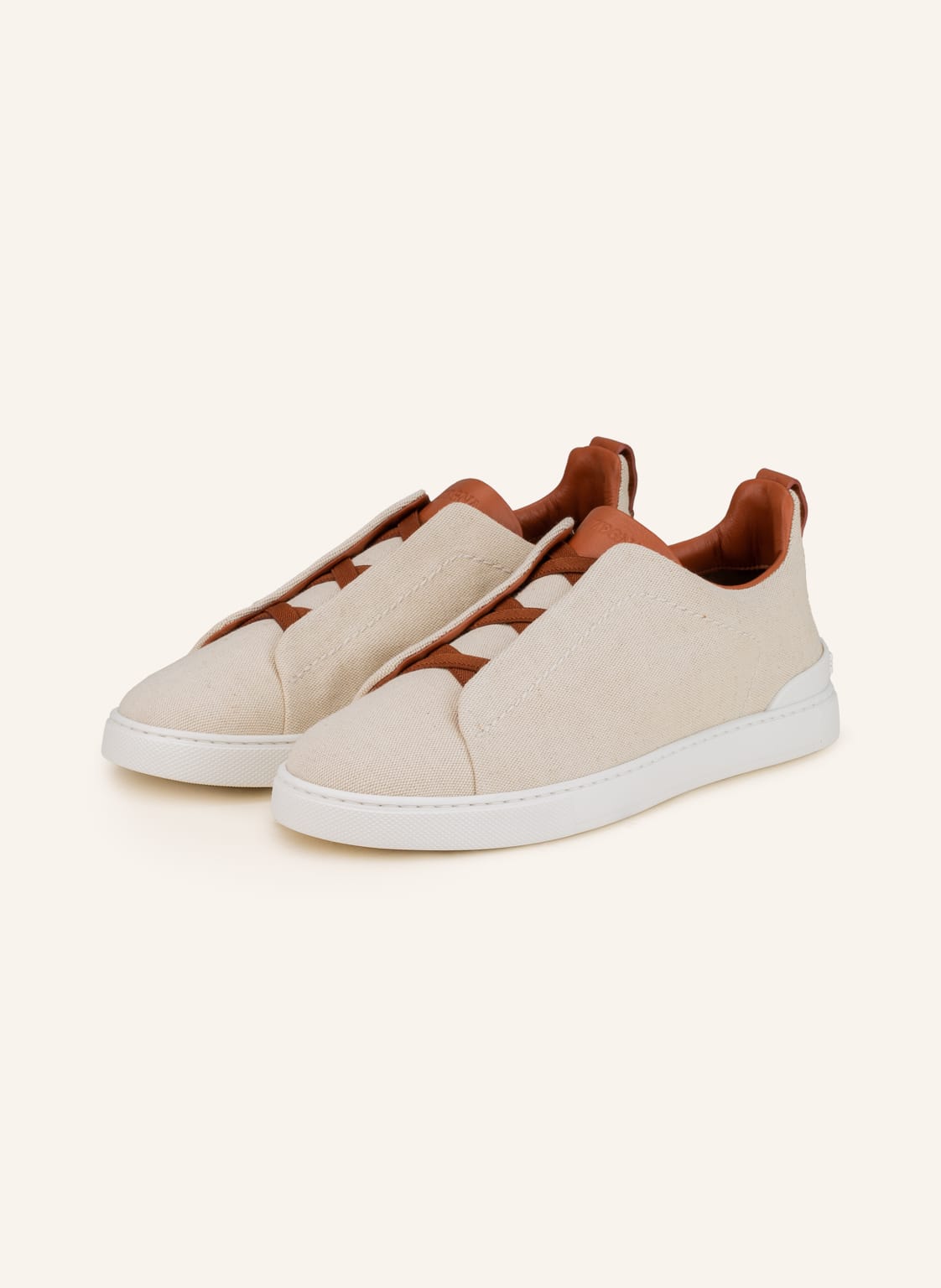 Image of Zegna Sneaker Triple Stitch™ beige