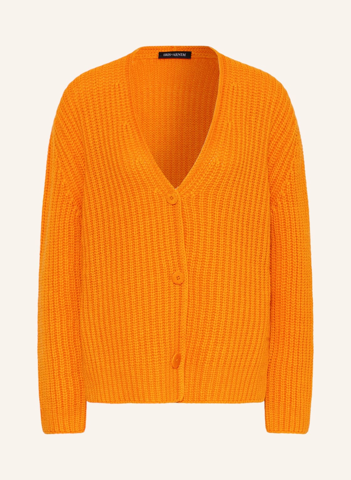 Image of Iris Von Arnim Strickjacke Aurora Aus Cashmere orange