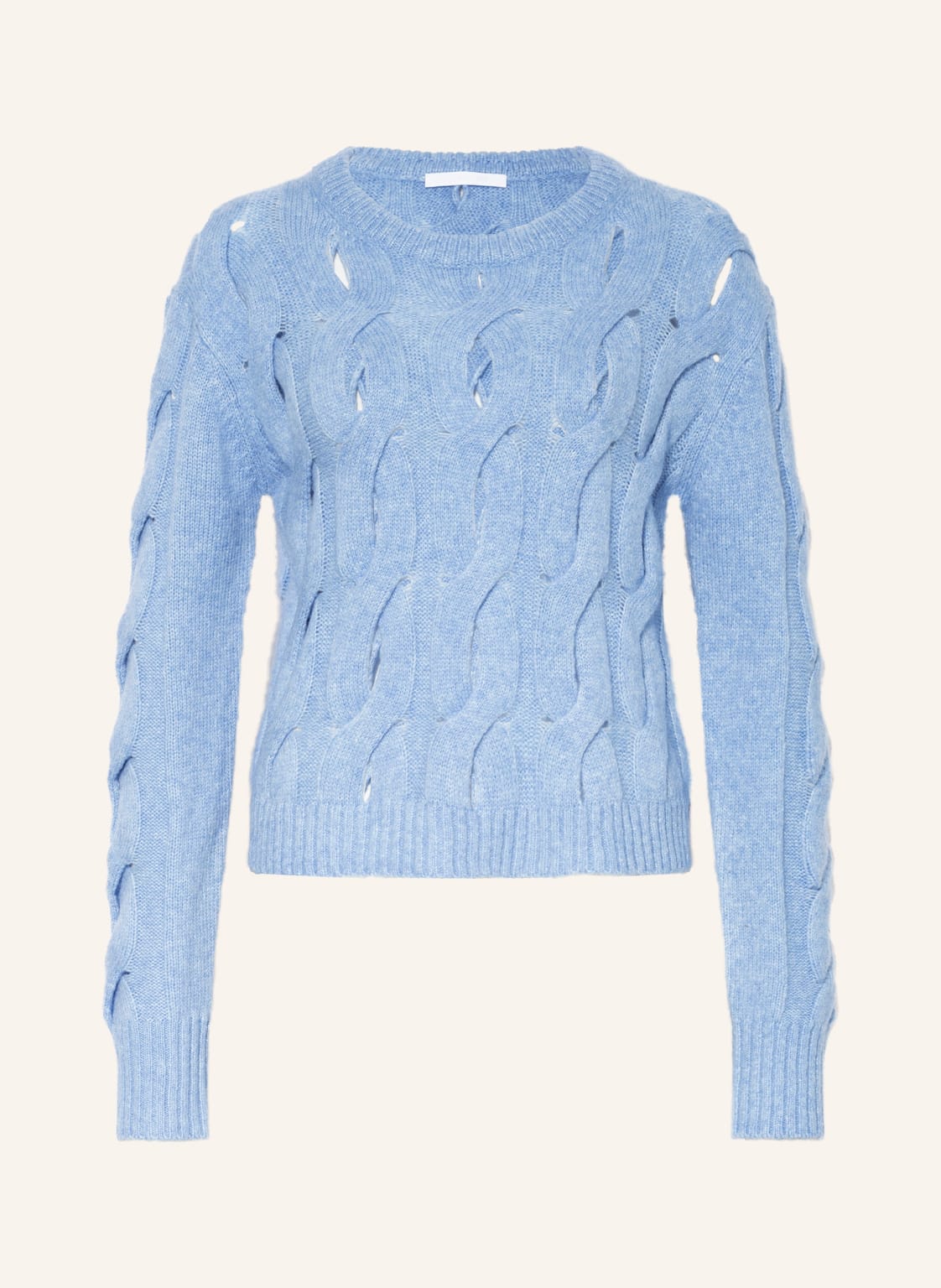 Image of Helmut Lang Pullover Iha Aus Merinowolle blau