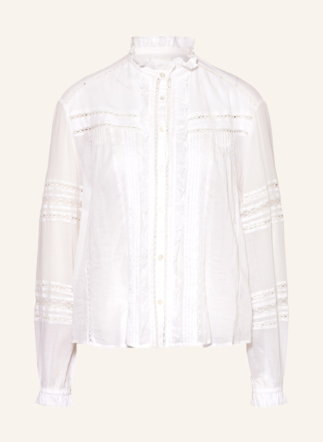 Image of Isabel Marant Étoile Bluse Metina Mit Lochspitze weiss