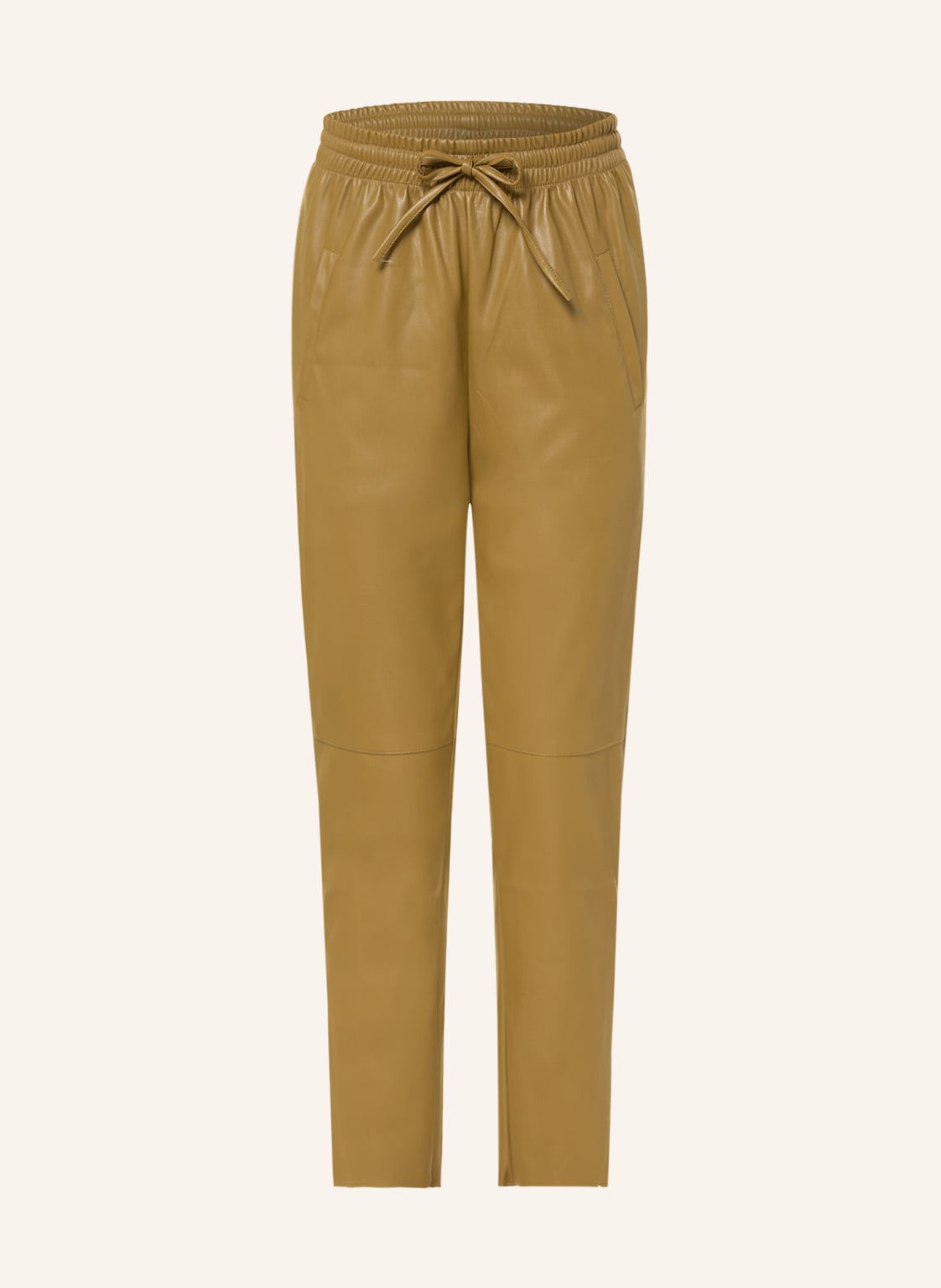 Image of Herzen's Angelegenheit Hose In Lederoptik gruen