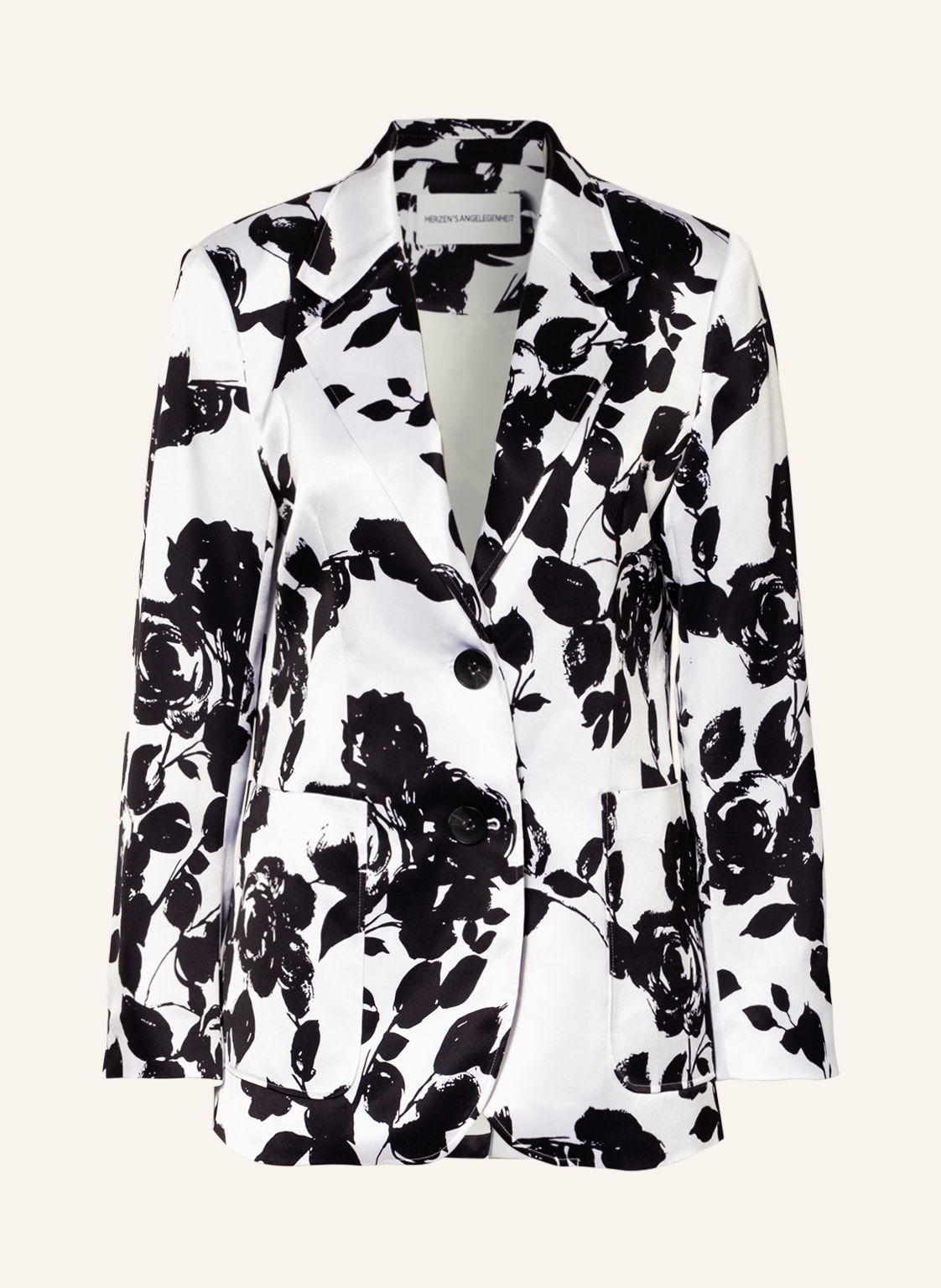 Image of Herzen's Angelegenheit Satinblazer weiss