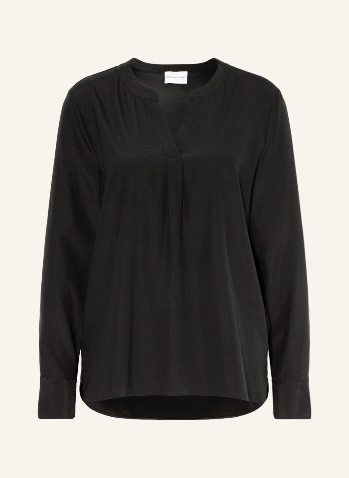 Image of Herzen's Angelegenheit Blusenshirt Aus Satin schwarz