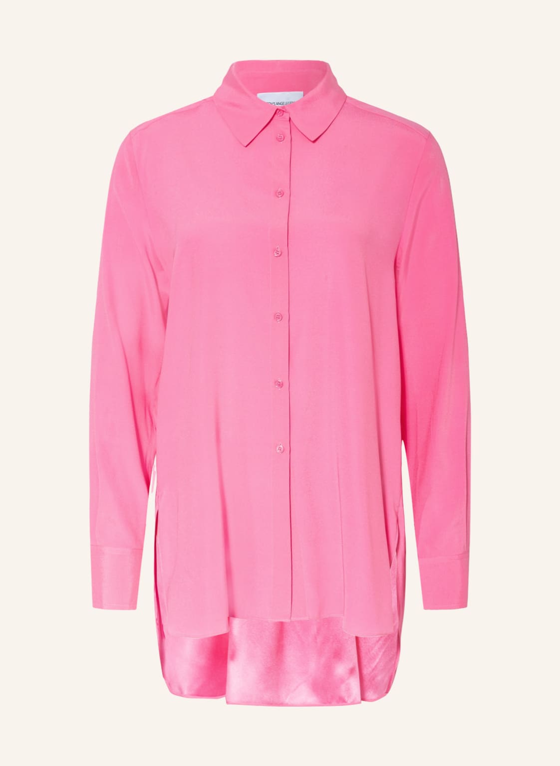 Image of Herzen's Angelegenheit Hemdbluse Aus Seide pink