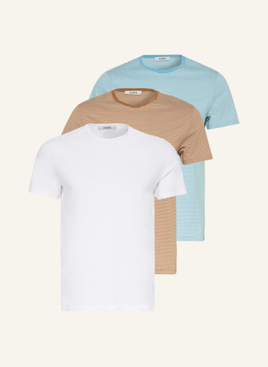 Image of Cos 3er-Pack T-Shirts blau