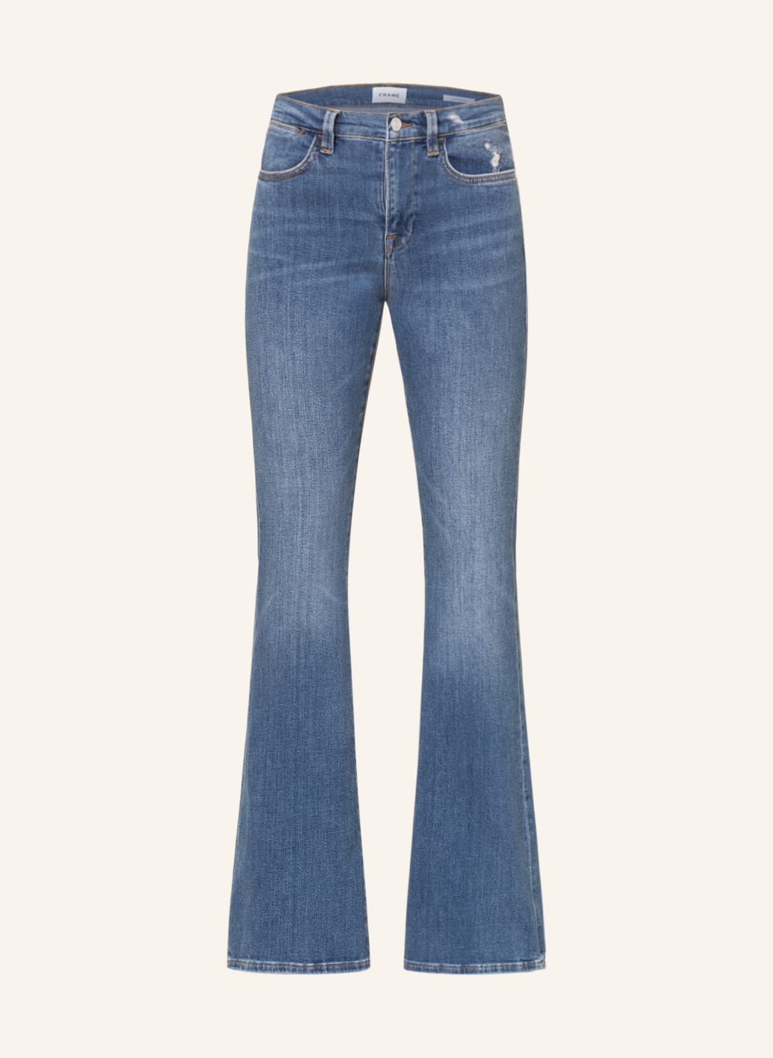 Image of Frame Denim Flared Jeans Le High Flare blau