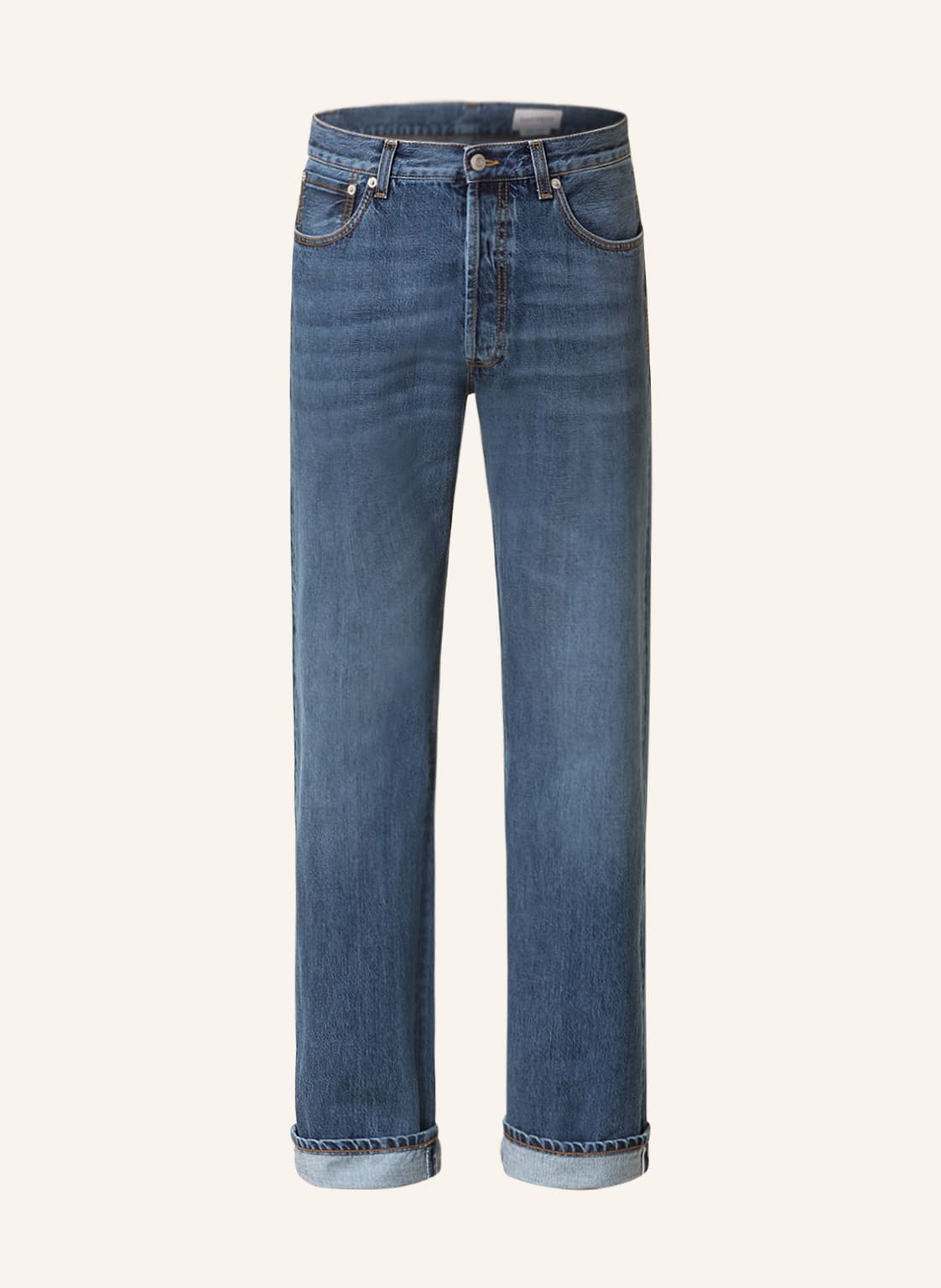 Image of Alexander Mcqueen Jeans Straight Fit blau