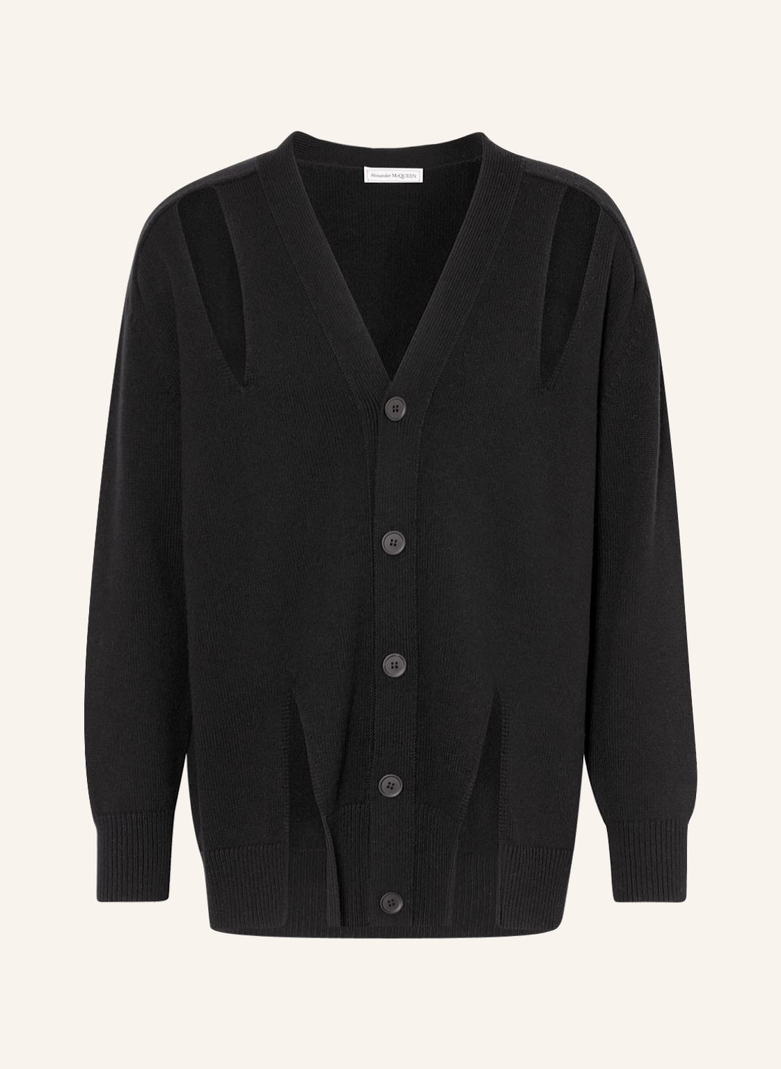 Image of Alexander Mcqueen Strickjacke schwarz